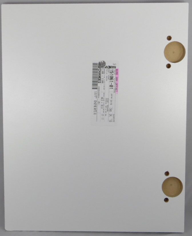 Conceal hinge boring in back of door