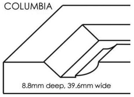 Brushy Creek Custom Doors Columbia Raised Panel Profile specs
