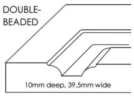 Brushy Creek Custom Doors Double-Beaded Raised Panel Profile specs