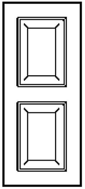 Brushy Creek Custom Doors double panel raised panel door