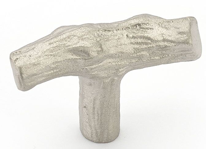 Mountain 768-AS small twig T-pull, single screw, antique silver