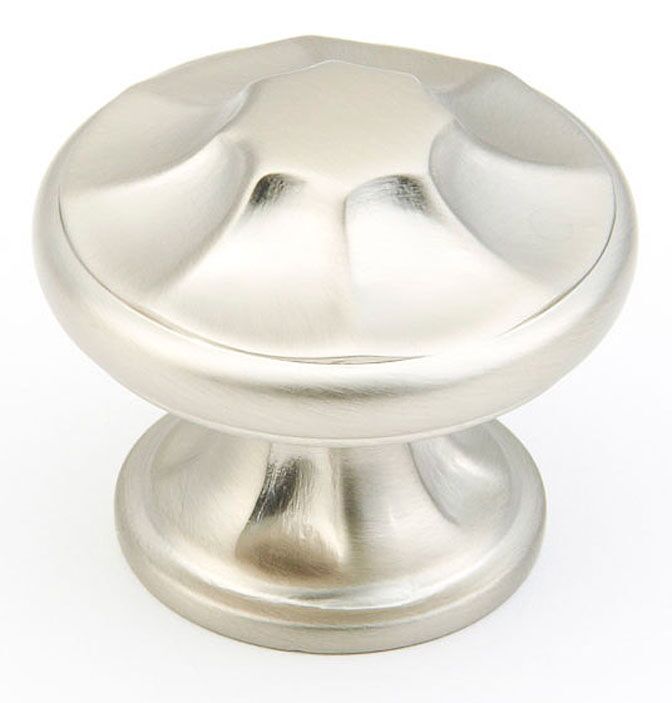Empire 876-15 crown top round knob, satin nickel