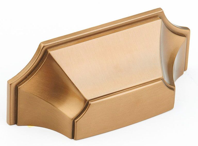 Empire 878-BBZ flared box style cup pull, brushed bronze