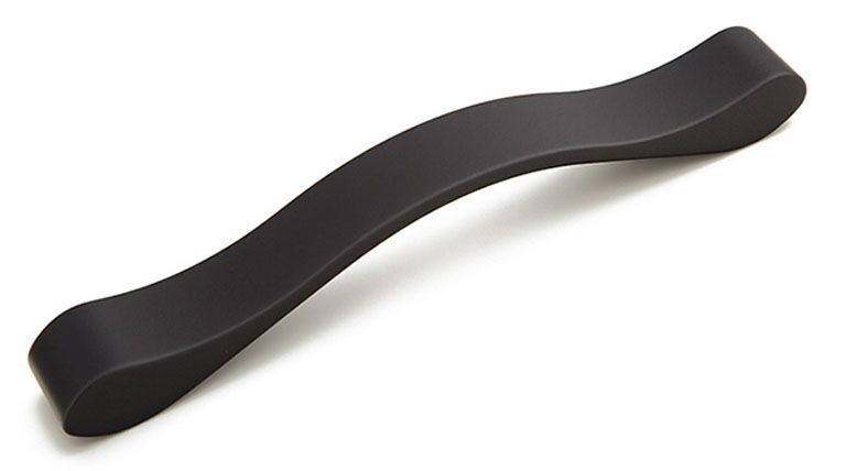 Wave 244-160-MB wavy ribbon handle, matte black