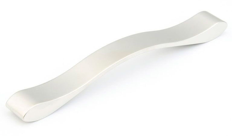 Wave 244-192-15 wavy ribbon handle, satin nickel
