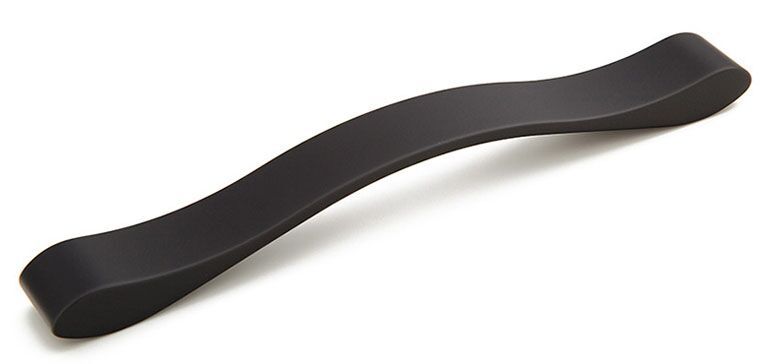 Wave 244-192-MB wavy ribbon handle, matte black