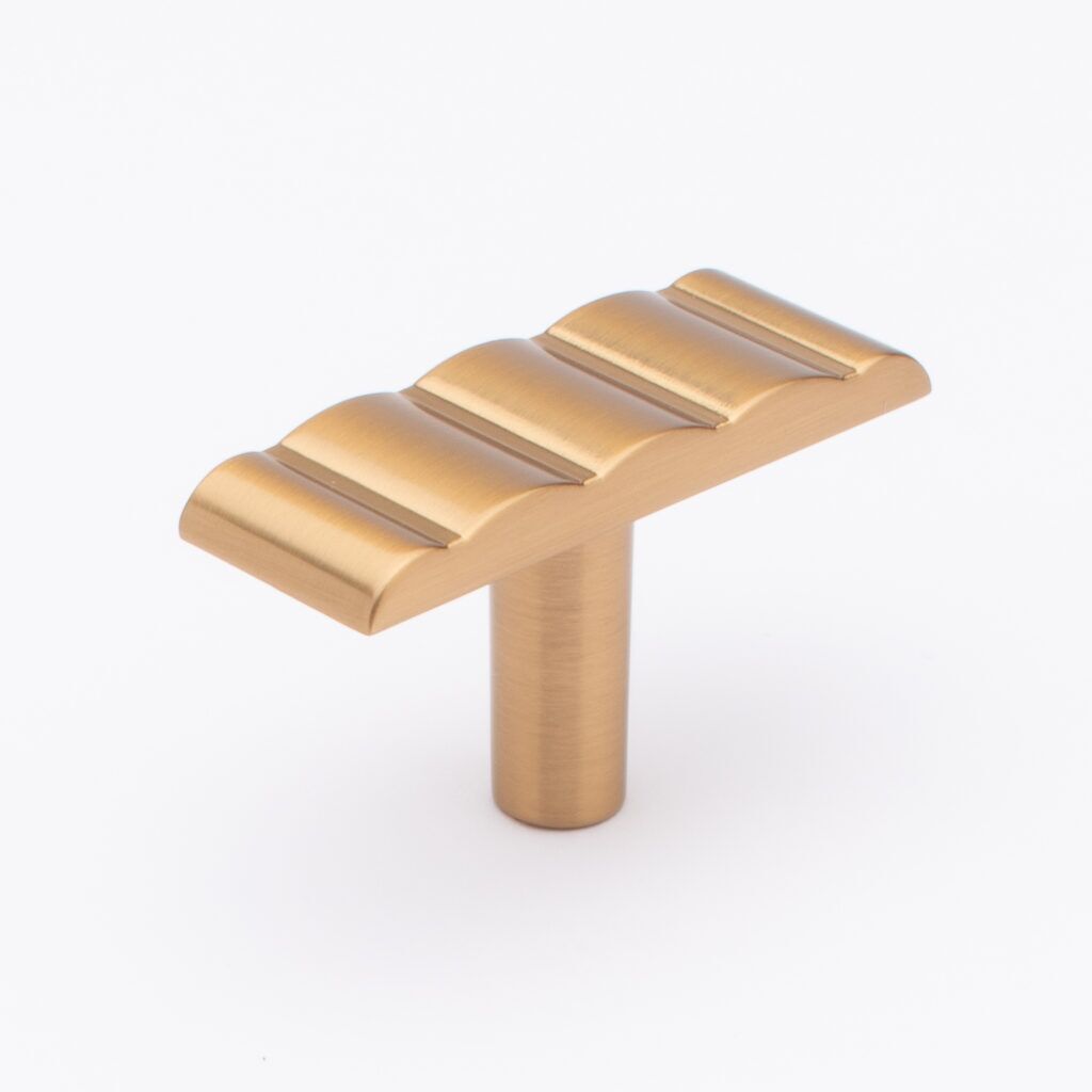 Sietto Natoma K-2004-CBZ Champagne Bronz finish knob (T-pull), 2-5/32" long by 3/4" wide, 1-3/16" projection, one screw hole