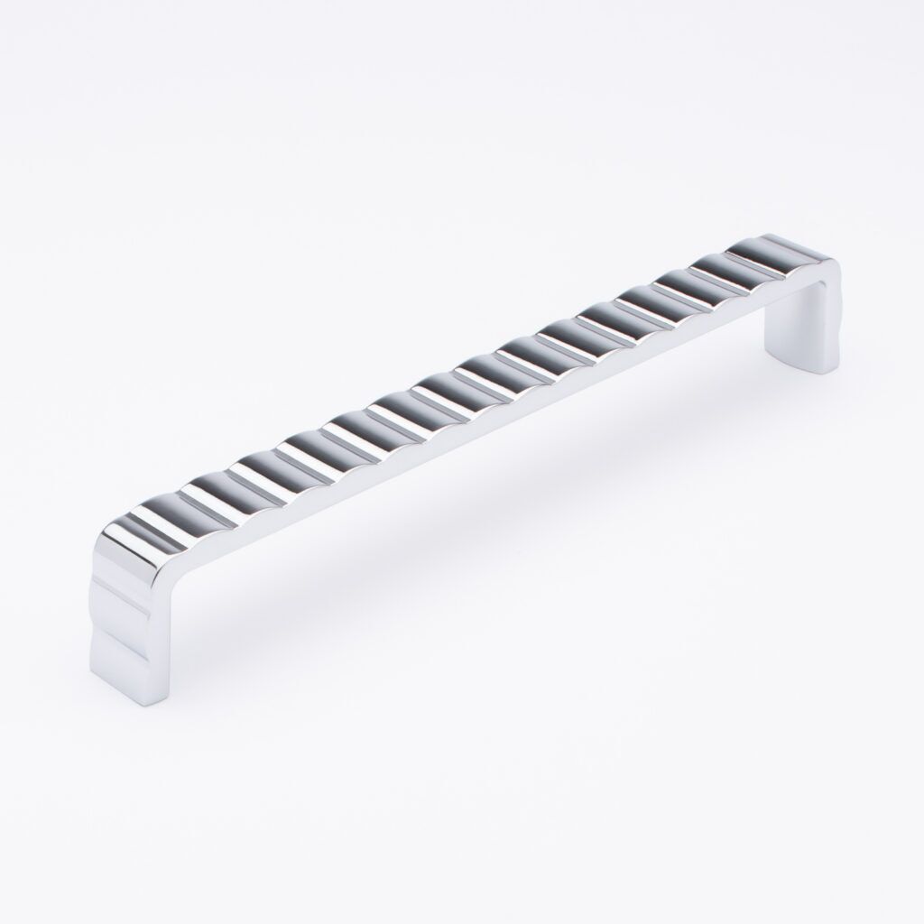 Sietto Natoma P-2004-8-PC Polished Chrome finish pull, 8-5/16" long by 3/4" wide, 1-3/16" projection, 8" CTC, two screw holes