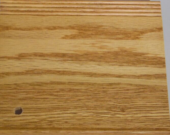 Fruitwood stain on Red Oak wood